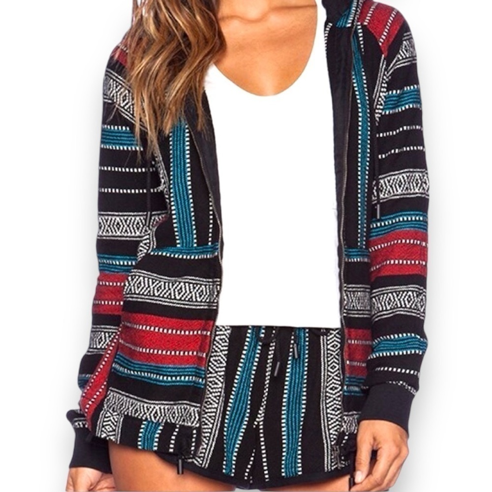 💗 Rag + Bone | Baja Stripe Beach Hoodie | Size Small
